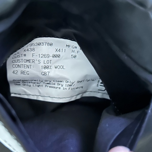 Vintage Hickey Freeman Bloomingdale’s Wool Suit Jacket Blazer 42R - Picture 12 of 13